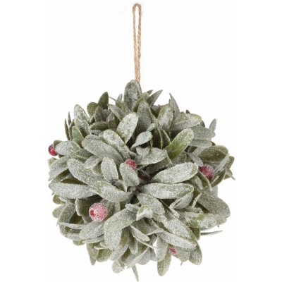 H&L Závěsná dekorační koule Leaf 11cm, červené bobule – Hledejceny.cz