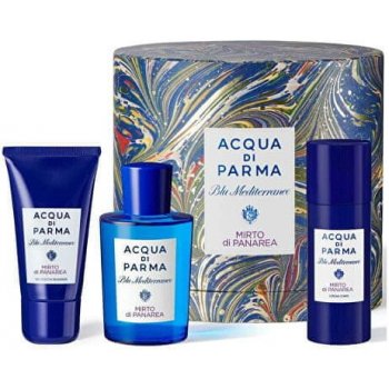 Acqua di Parma Blue Mediterraneo Mirto Di Panarea EDT 75 ml + sprchový gel 40 ml + tělové mléko 50 ml dárková sada