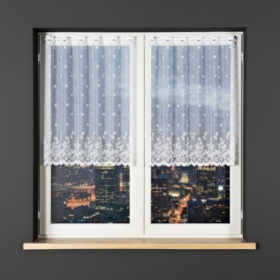 Dekorační metrážová vitrážová záclona KAROLINA bílá výška 90 cm MyBestHome – Zboží Mobilmania