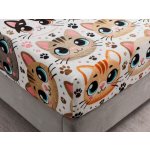 Xpose Mikroplyš prostěradlo ROZTOMILÉ KOČKY Exclusive 180x200 – Zboží Dáma