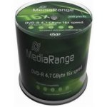 MediaRange DVD-R 4,7GB 16x, cakebox, 100ks (MR442) – Zboží Mobilmania