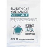 APLB Glutathione Niacinamide Sheet Mask Rozjasňující pleťová maska 1 ks 25 ml – Zboží Dáma