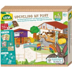 LENA Popron.cz 42836 Eco Upcycling My Pony řemeslná sada sada pro použití recyklovaných obalů k vytvoření jezdecké stáje