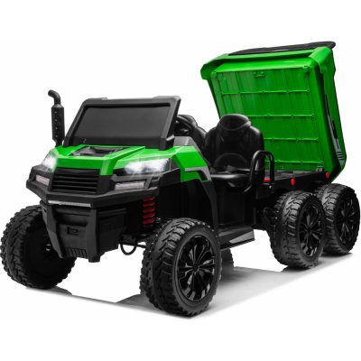Mamido elektrické autíčko Farmer Truck 6x6 Sklápěcí 60kg zelená – Zboží Mobilmania