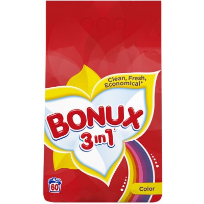 Bonux 3in1 Color prací prášek 60 PD 4,5 kg – Zboží Mobilmania