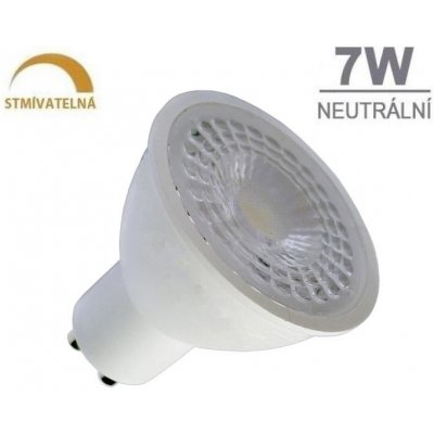 Optonica LED žárovka 7W 8xSMD2835 GU10 38° 500lm STMÍVATELNÁ NEUTRÁLNÍ BÍLÁ – Zboží Mobilmania