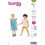 Střih Burda číslo 9281 na letní šaty a halenku pro malé děti