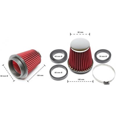 TA Technix sportovní filtr - univerzální, průměr vstupu 90mm – Hledejceny.cz