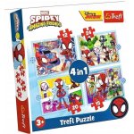 TREFL Spidey a jeho úžasní přátelé 4v1 12,15,20,24 dílků – Hledejceny.cz