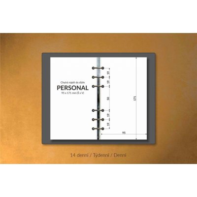 myonlymy Chytrá náplň do diáře Personal 95 x 171 mm 6 kroužků – Hledejceny.cz