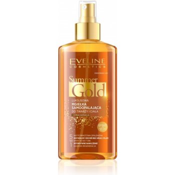 Eveline Cosmetics Summer Gold samoopalovací sprej pro obličej a tělo Světlá pleť 150 ml