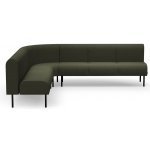 Rohová sedačka VARIETY, 90°, vnitřní, potahová látka Blues CSII, olivová – Zboží Mobilmania