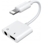 Pouzdro Joyroom Ben Series adaptér Lightning - Lightning / 3.5 mm jack, biely S-Y104 – Zboží Živě