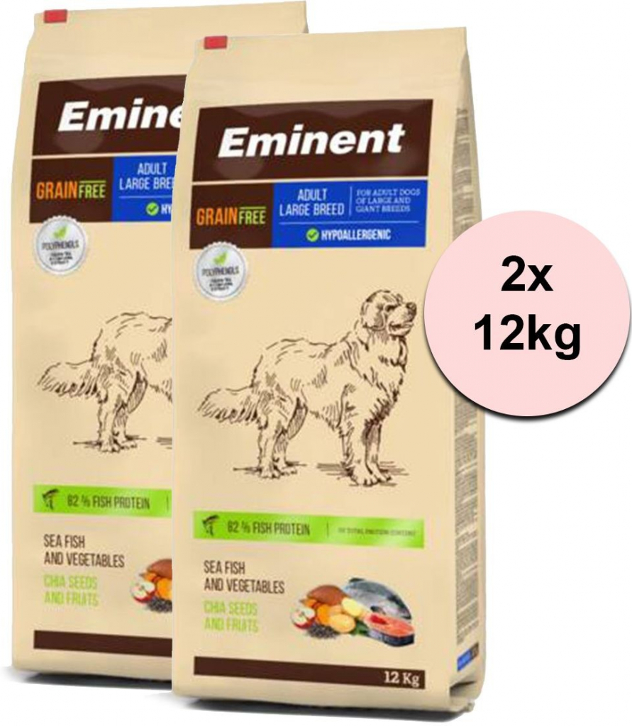 Eminent Grain Free Adult Large Breed 27/14 2 x 12 kg