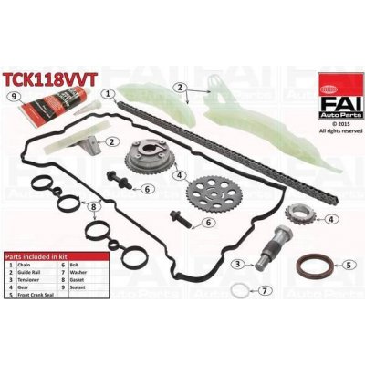 FAI AutoParts Sada rozvodového řetězu FAI TCK118VVT – Hledejceny.cz