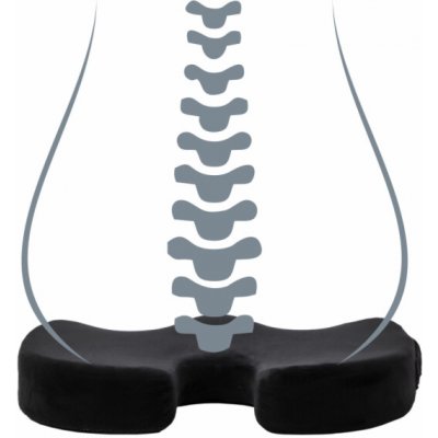 Powerton Podsedák pod hýždě ergonomický černý – Zbozi.Blesk.cz