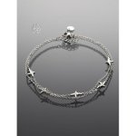 Prosperk Řetízek na nohu s tepem srdce stříbrná chirurgická ocel S1337 – Hledejceny.cz