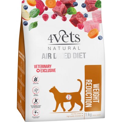 4Vets Natural Feline Weight Reduction 2 x 1 kg