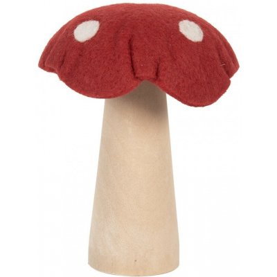 Dekorace houba muchomůrka s plstěným kloboukem 14*14*17 cm Clayre & Eef – Hledejceny.cz