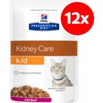 Hill's Prescription Diet K/D hovězí 12 x 85 g – Sleviste.cz