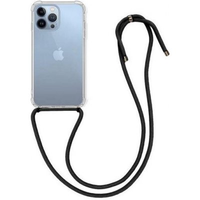 Pouzdro TopQ iPhone 13 Pro Max silikon s černou šňůrkou průhledný – Sleviste.cz
