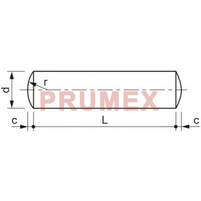 Kolík válcový DIN 7A m6 6x14 – Sleviste.cz