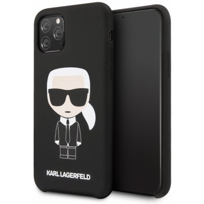 Pouzdro Karl Lagerfeld Iconic silikonové Apple iPhone 11 černé – Hledejceny.cz