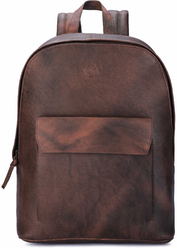 Jaipurleathers městský kožený Hugo tmavě hnědý 31,5 l