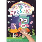 Vyškrabávací obrázky 2 archy SOVIČKA – Zboží Dáma