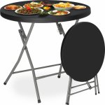 Aga Jídelní kulatý stůl 80 cm bílý – Zboží Dáma