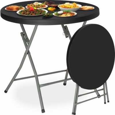 Aga Jídelní kulatý stůl 80 cm bílý – Zboží Dáma