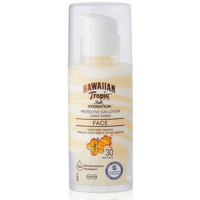 Hawaiian Tropic Silk Hydration Air Soft ochranný krém na obličej Ultra Light Texture Very Water Resistant SPF30 50 ml – Zboží Mobilmania