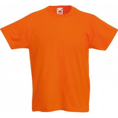 Fruit of the Loom dětské tričko oranžové – Zboží Mobilmania