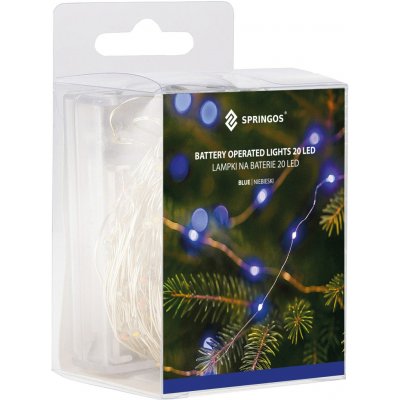 Springos CL0007 LED SVĚTÝLKA NA BATERIE 20 LED – Hledejceny.cz