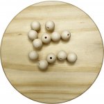 Silikonový korálek 12mm - kulatý Barva korálků: Béžová – Zbozi.Blesk.cz