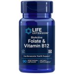 Life Extension BioActive Folate & Vitamin B12 90 kapslí – Hledejceny.cz