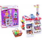 Mamido Dětský supermarket s nákupním košíkem červený 668-05 – Zboží Dáma