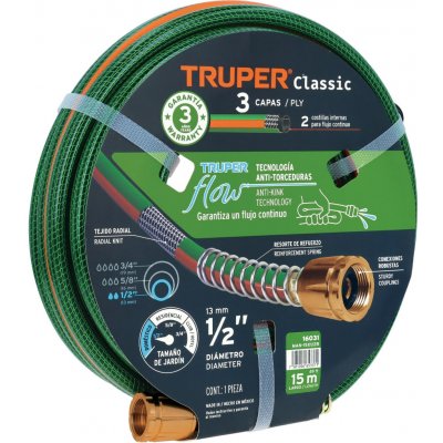 TRUPER – Zahradní hadice MAN-15X1/2R: Standardní, 1/2", 15 m – Hledejceny.cz