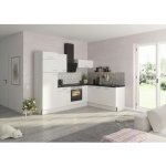 Optifit se spotřebiči Rurik986 Rohová kuchyňská linka 270 cm barva čela leskle bílá barva korpusu bílá – Hledejceny.cz