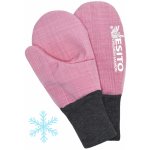 Esito Zimní palcové rukavice softshell s beránkem Antique Pink antique pink – Hledejceny.cz