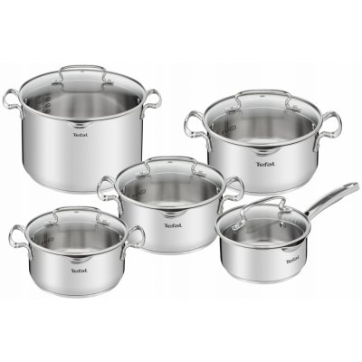 Tefal Sada hrnců Duetto+ nerezová ocel 10 ks – Hledejceny.cz