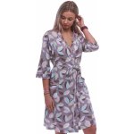 Lehký dámský župan vzor barevné listí 1XL-4XL 1G0662 hnědá – Hledejceny.cz