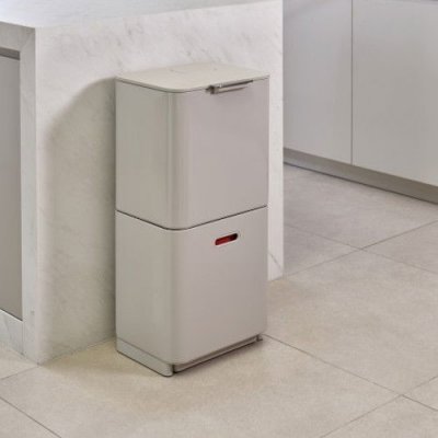 JOSEPH JOSEPH Smart Waste Totem Compact šedý 40 l (30064) nerezový koš na třídění odpadu – Hledejceny.cz