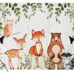 Fotověci Fotografické Pozadí Dekorace Pohádkový Les Zvířátka 220x150 cm – Hledejceny.cz