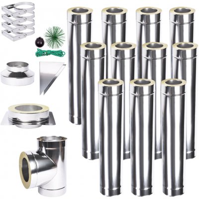 Solid izolovaný komín Plus 1,0 130mm 11m – Zboží Dáma