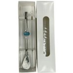 Cuchara Set bombilla + čistící kartáček tyrkys – Zboží Dáma