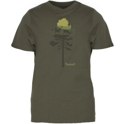 Tričko Pinewood Finnveden Recycled Outdoor 3449-769 olivová – Hledejceny.cz