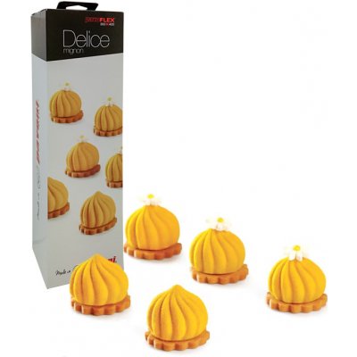 Pavoni Forma silikonová design Delice3D polokoule rýhovaná 30x18 ml – Zboží Dáma