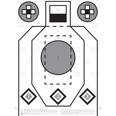 Terč papírový Helikon-Tex RXQT Paper Shield kvalifikační 100 kusů – Zboží Dáma
