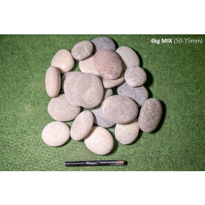 Plážové oblázky MIX hmotnost: 4kg (50-75mm) – HobbyKompas.cz